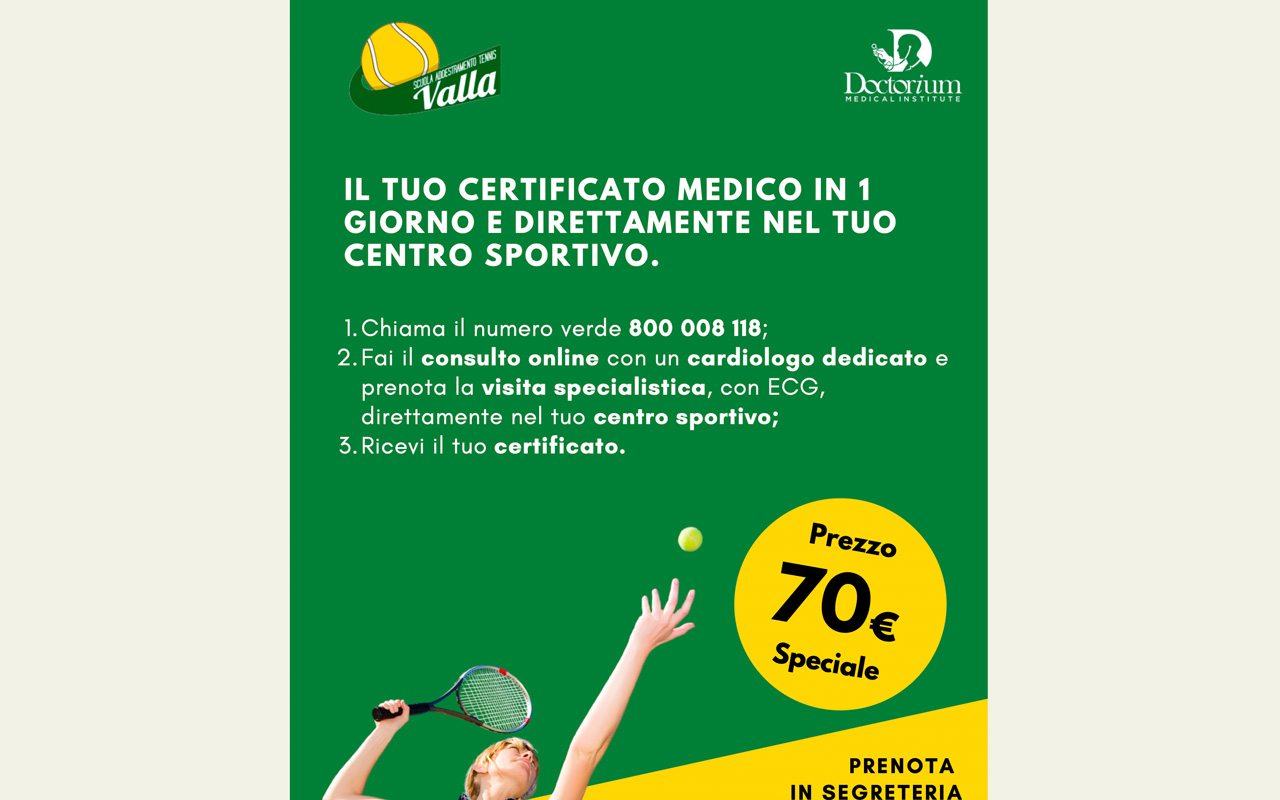 IL TUO CERTIFICATO MEDICO AL VALLA